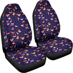 Colorful Origami Bird Pattern Print Universal Fit Car Seat Covers