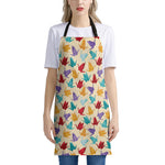 Colorful Origami Crane Pattern Print Apron