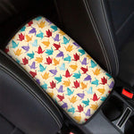 Colorful Origami Crane Pattern Print Car Center Console Cover