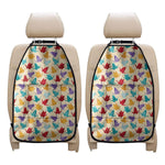 Colorful Origami Crane Pattern Print Car Seat Organizers