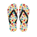 Colorful Origami Crane Pattern Print Flip Flops