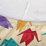 Colorful Origami Crane Pattern Print Sofa Cover