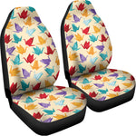 Colorful Origami Crane Pattern Print Universal Fit Car Seat Covers