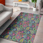 Colorful Paisley Pattern Print Area Rug