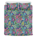 Colorful Paisley Pattern Print Duvet Cover Bedding Set