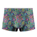 Colorful Paisley Pattern Print Men's Boxer Briefs