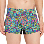 Colorful Paisley Pattern Print Men's Boxer Briefs