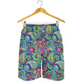 Colorful Paisley Pattern Print Men's Shorts