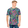 Colorful Paisley Pattern Print Men's T-Shirt