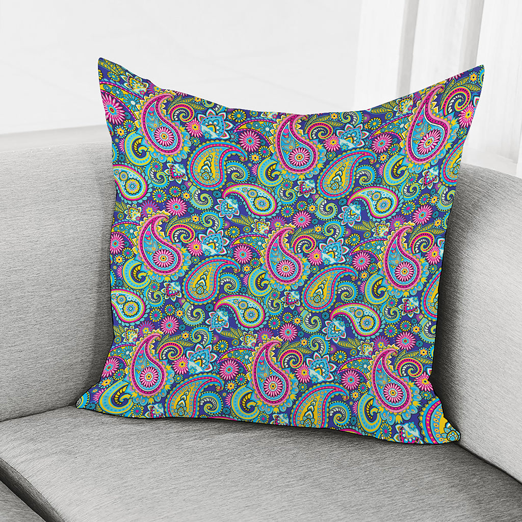 Colorful Paisley Pattern Print Pillow Cover