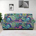 Colorful Paisley Pattern Print Sofa Cover
