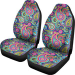 Colorful Paisley Pattern Print Universal Fit Car Seat Covers
