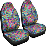 Colorful Paisley Pattern Print Universal Fit Car Seat Covers