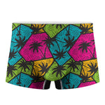 Colorful Palm Tree Pattern Print Men's Boxer Briefs