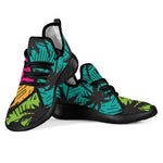 Colorful Palm Tree Pattern Print Mesh Knit Shoes GearFrost