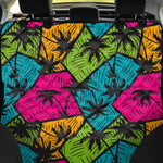 Colorful Palm Tree Pattern Print Pet Car Back Seat Cover