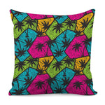 Colorful Palm Tree Pattern Print Pillow Cover