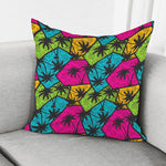 Colorful Palm Tree Pattern Print Pillow Cover
