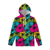 Colorful Palm Tree Pattern Print Pullover Hoodie
