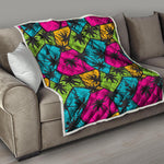 Colorful Palm Tree Pattern Print Quilt