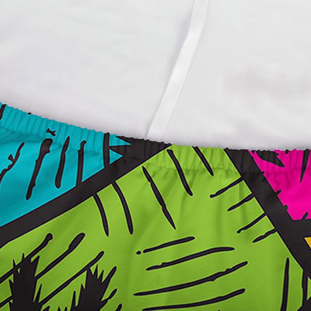 Colorful Palm Tree Pattern Print Sofa Cover