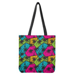 Colorful Palm Tree Pattern Print Tote Bag