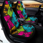 Colorful Palm Tree Pattern Print Universal Fit Car Seat Covers