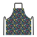 Colorful Paw And Bone Pattern Print Apron