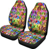 Colorful Peace Sign Universal Fit Car Seat Covers GearFrost