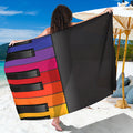 Colorful Piano Keyboard Print Beach Sarong Wrap