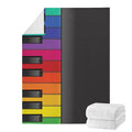 Colorful Piano Keyboard Print Blanket