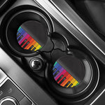 Colorful Piano Keyboard Print Car Coasters