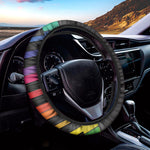 Colorful Piano Keyboard Print Car Steering Wheel Cover