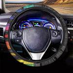Colorful Piano Keyboard Print Car Steering Wheel Cover