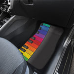 Colorful Piano Keyboard Print Front Car Floor Mats