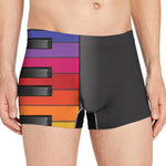 Colorful Piano Keyboard Print Men's Boxer Briefs
