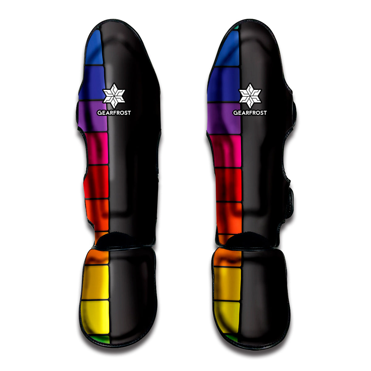 Colorful Piano Keyboard Print Muay Thai Shin Guard