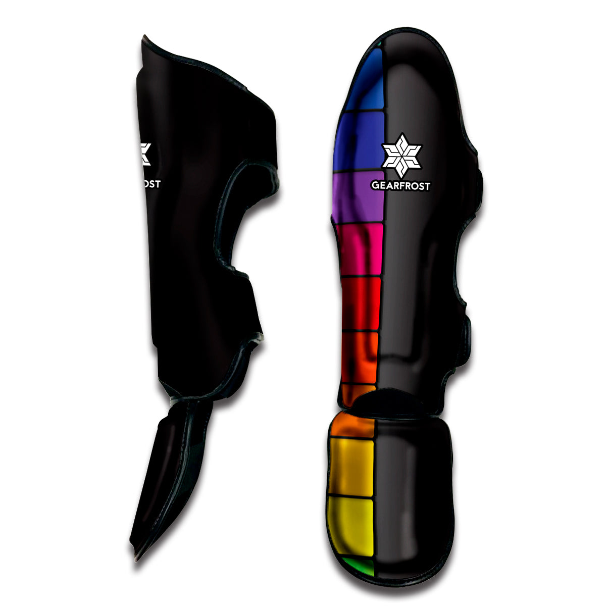 Colorful Piano Keyboard Print Muay Thai Shin Guard