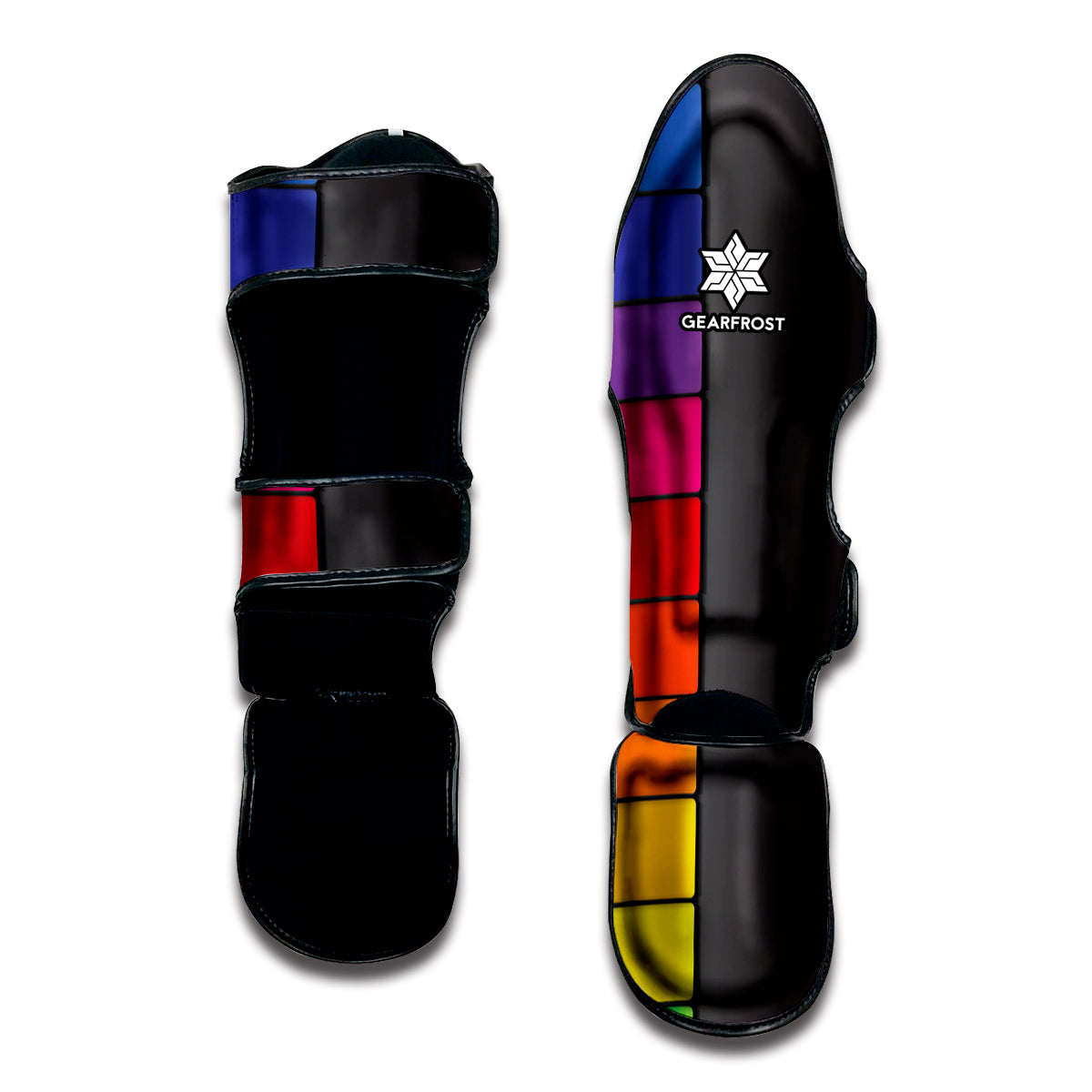 Colorful Piano Keyboard Print Muay Thai Shin Guard