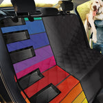 Colorful Piano Keyboard Print Pet Car Back Seat Cover