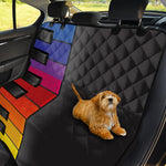 Colorful Piano Keyboard Print Pet Car Back Seat Cover