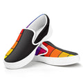Colorful Piano Keyboard Print White Slip On Sneakers