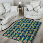 Colorful Pineapple Pattern Print Area Rug GearFrost