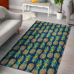 Colorful Pineapple Pattern Print Area Rug GearFrost