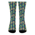 Colorful Pineapple Pattern Print Crew Socks