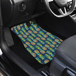 Colorful Pineapple Pattern Print Front and Back Car Floor Mats