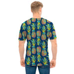 Colorful Pineapple Pattern Print Men's T-Shirt