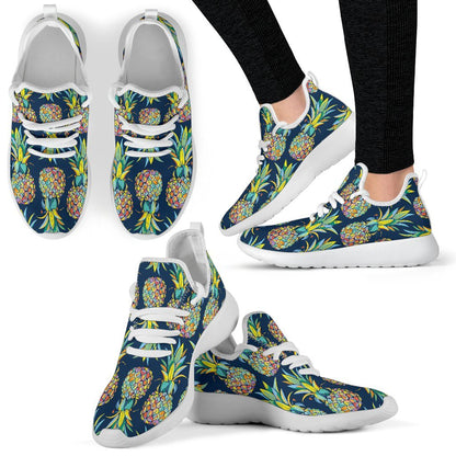 Colorful Pineapple Pattern Print Mesh Knit Shoes GearFrost