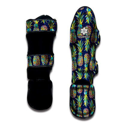 Colorful Pineapple Pattern Print Muay Thai Shin Guard