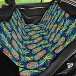 Colorful Pineapple Pattern Print Pet Car Back Seat Cover